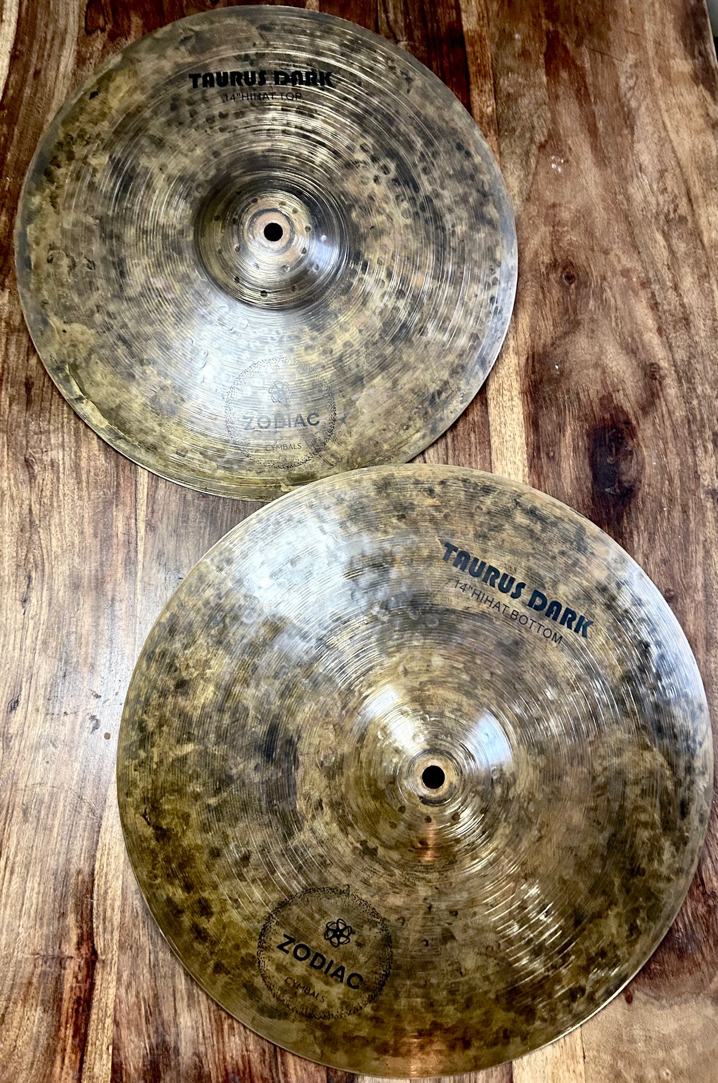 Zodiac Cymbals 14" Hi-Hats Taurus Dark