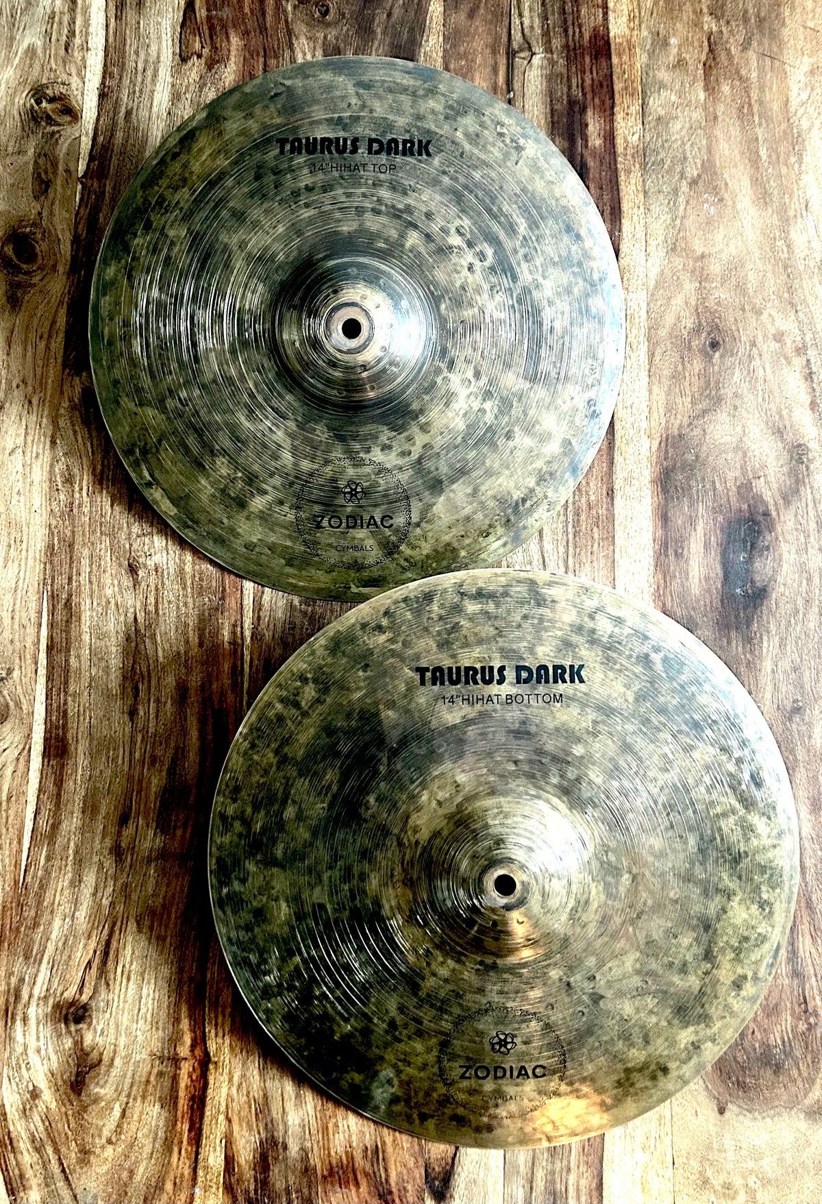 Zodiac Cymbals 14" Hi-Hats Taurus Dark