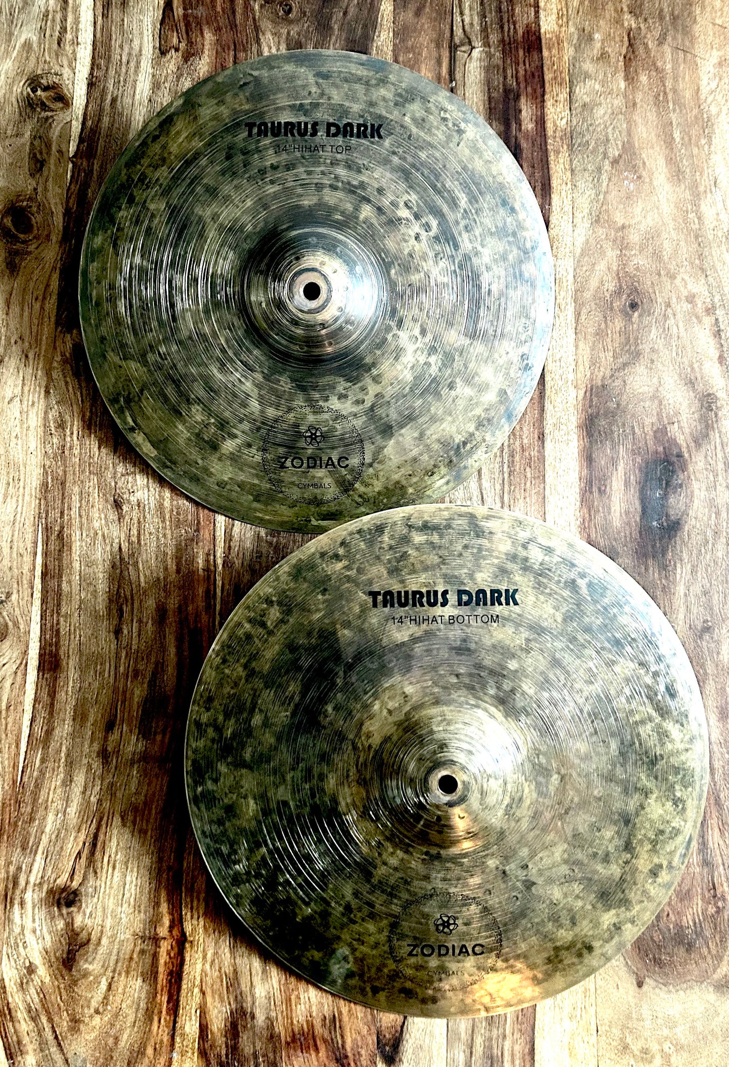 Zodiac Cymbals 14" Hi-Hats Taurus Dark