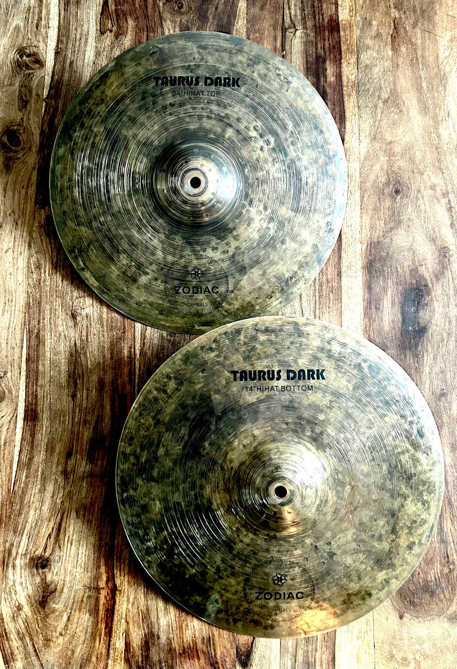 Zodiac Cymbals 14" Hi-Hats Taurus Dark