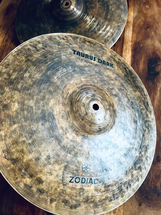 Zodiac Cymbals 14" Hi-Hats Taurus Dark