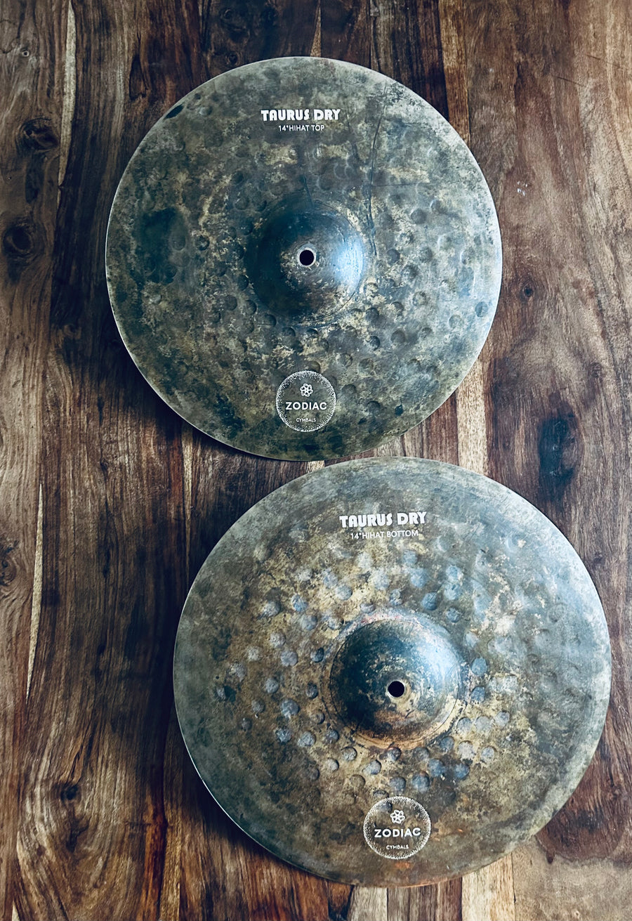 Zodiac Cymbals 14" Hi-Hats Taurus Dry