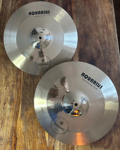 Zodiac Cymbals 14" Hi Hats Aquarius
