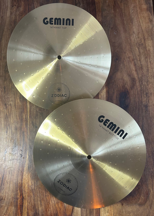 Zodiac Cymbals 14" Hi-Hats Gemini