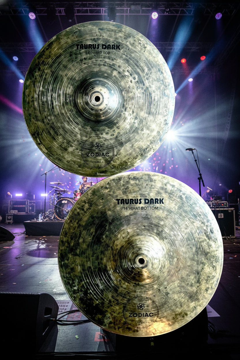 Zodiac Cymbals 14" Hi-Hats Taurus Dark